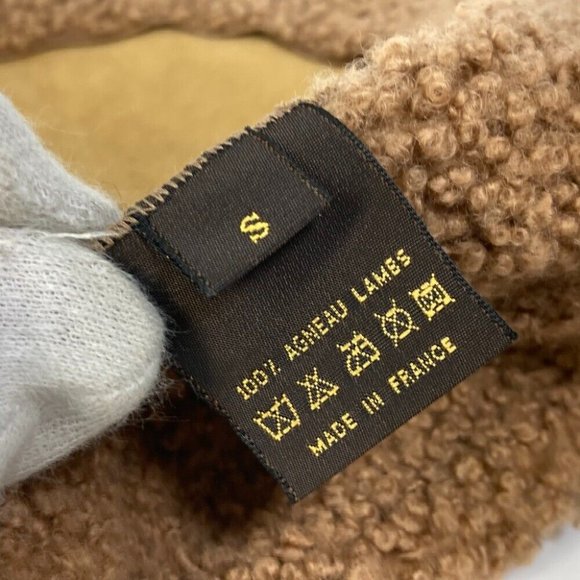 LOUIS VUITTON Fur fluffy hat beret - Picture 11 of 12